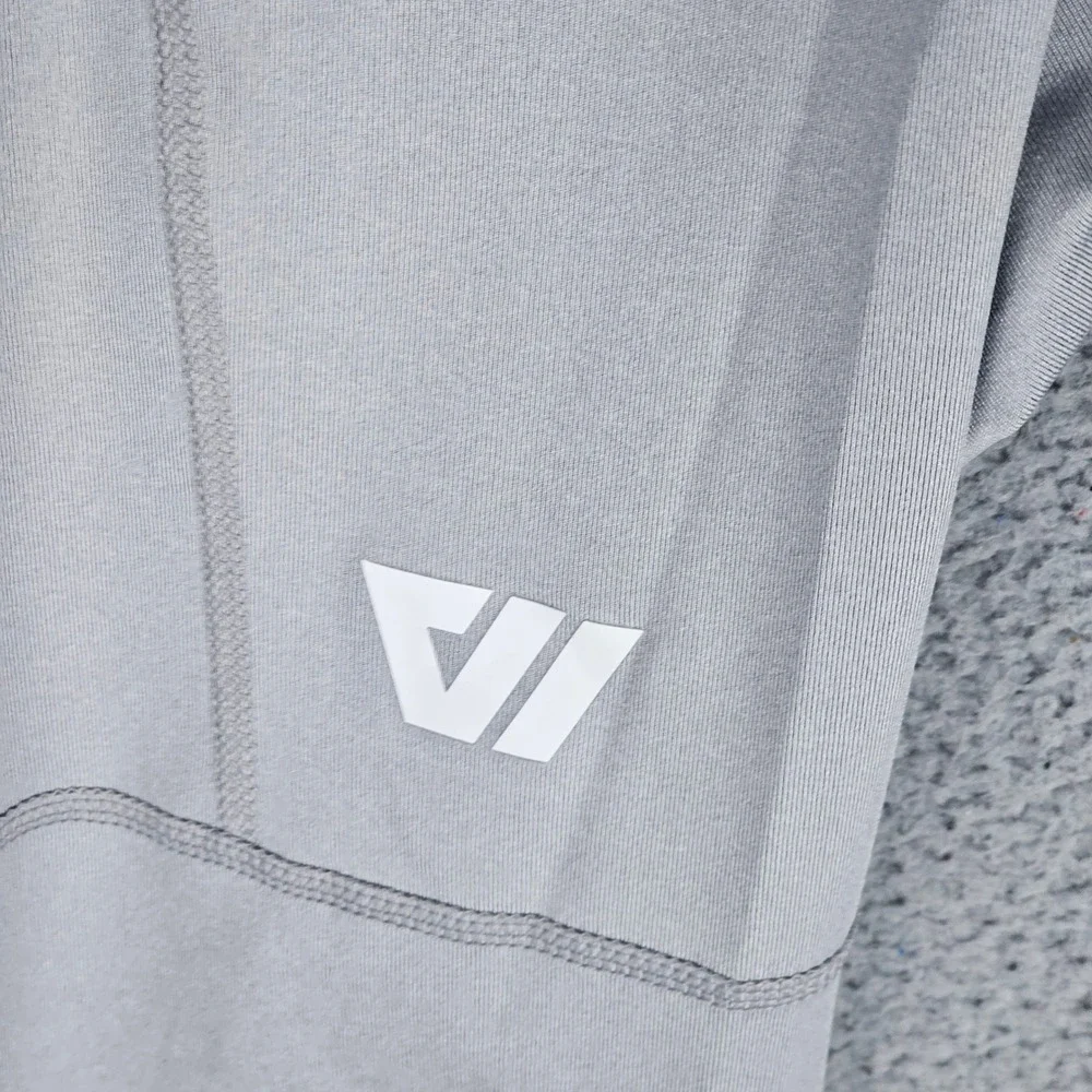 WOLACO Compression Pants Mens L Gray North Moore Athletic Pockets - Picture 5 of 9